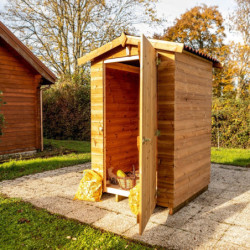 Abri en bois thermo traité 1,96m² Therma + plancher - HABRITA