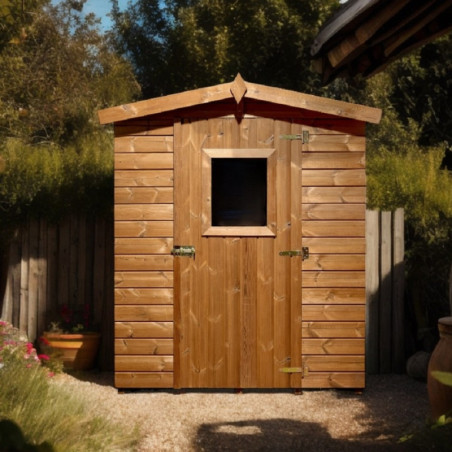 Abri en bois thermo traité 3,24m² Therma + plancher - HABRITA