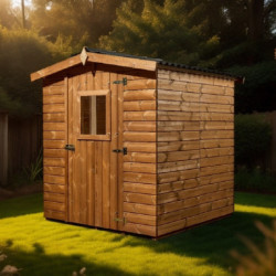 Abri en bois thermo traité 3,24m² Therma + plancher - HABRITA