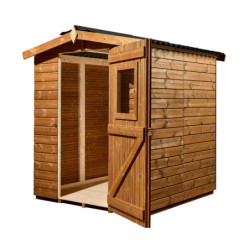 Abri en bois thermo traité 3,24m² Therma + plancher - HABRITA