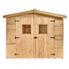 Abri de jardin en bois brut 5,04 avec plancher inclus - Habrita