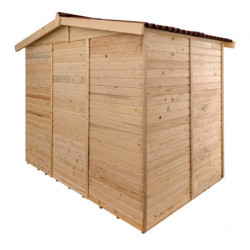 Abri de jardin en bois brut 5,04 avec plancher inclus - Habrita