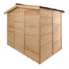 Abri de jardin en bois brut 5,04 avec plancher inclus - Habrita