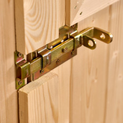 Abri de jardin en bois brut 5,04 avec plancher inclus - Habrita