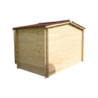 Abri de jardin en bois brut 5,83 avec madriers 20mm - Habrita