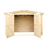 Abri de jardin en bois brut 5,83 avec madriers 20mm - Habrita