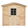 Abri de jardin en bois brut 4,28 avec madriers 28mm - Habrita