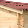 Abri de jardin en bois brut 4,28 avec madriers 28mm - Habrita