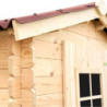 Abri de jardin en bois brut 4,28 avec madriers 28mm - Habrita
