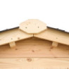 Abri de jardin en bois brut 4,28 avec madriers 28mm - Habrita