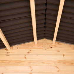 Abri de jardin en bois brut 4,28 avec madriers 28mm - Habrita