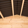 Abri de jardin en bois brut 4,28 avec madriers 28mm - Habrita