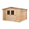 Abri de jardin en bois brut 9,58 avec madriers 28mm - Habrita
