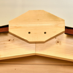 Abri de jardin en bois brut 9,58 avec madriers 28mm - Habrita