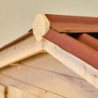 Abri de jardin en bois brut 9,58 avec madriers 28mm - Habrita