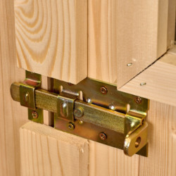 Abri de jardin en bois brut 9,58 avec madriers 28mm - Habrita