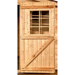 Abri de jardin en bois brut 9,58 avec madriers 28mm - Habrita