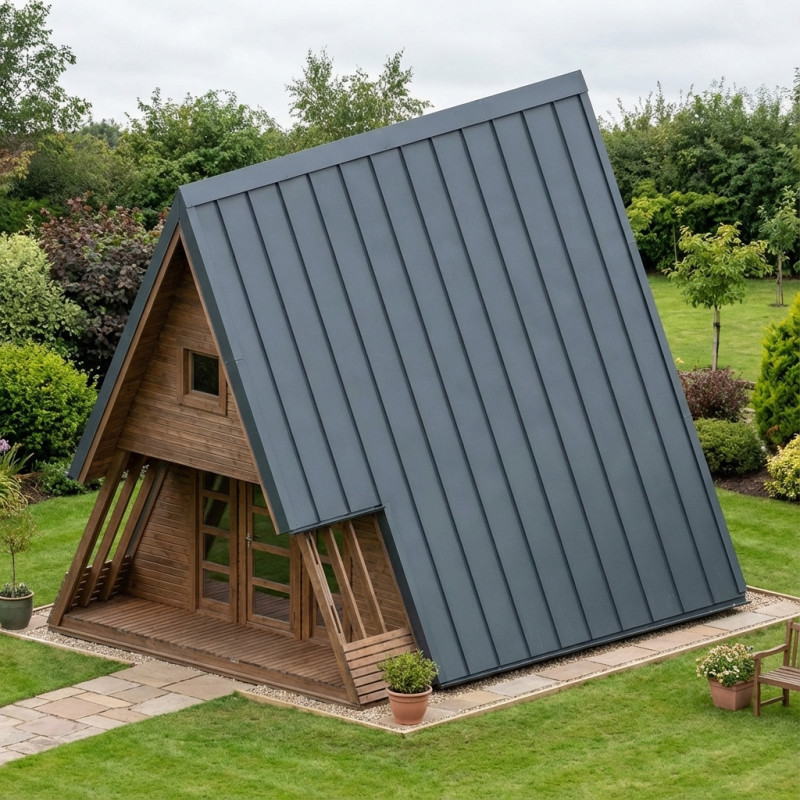 Kit couverture de toit tôle type clic pour bureau de jardin Type A - Gardy Shelter