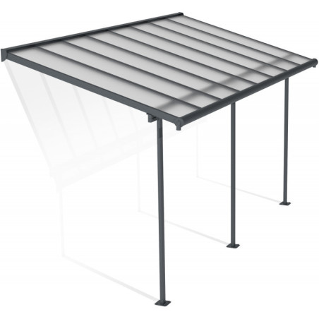 Pergola SIERRA 224x448m en aluminium et polycarbonate 6mm Palram
