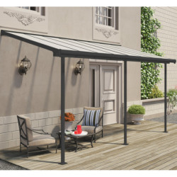 Pergola SIERRA 224x448m en aluminium et polycarbonate 6mm Palram