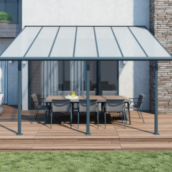 Pergola SIERRA 299x434cm en aluminium et polycarbonate 6mm Palram