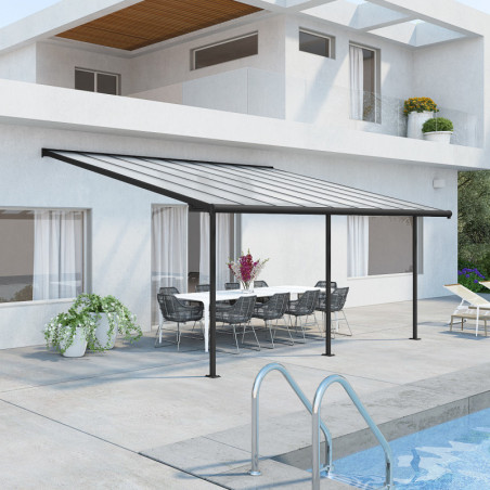 Pergola SIERRA 299x555cm en alu et polycarbonate 6mm Canopia by Palram