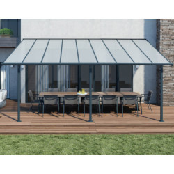 Pergola SIERRA 299x555cm en alu et polycarbonate 6mm Canopia by Palram