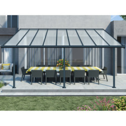Pergola SIERRA 299x555cm en alu et polycarbonate 6mm Canopia by Palram