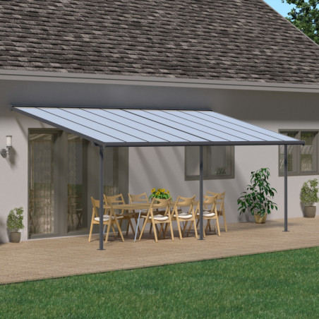Pergola SIERRA 295x619cm en alu et polycarbonate 6mm Canopia by Palram