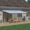 Pergola SIERRA 295x619cm en alu et polycarbonate 6mm Canopia by Palram
