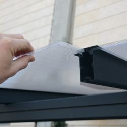 Pergola SIERRA 295x739cm en alu et polycarbonate 6mm Canopia by Palram