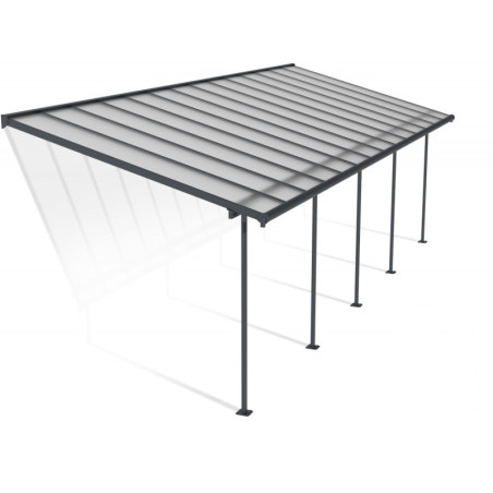 Pergola SIERRA 295x860cm en alu et polycarbonate 6mm Canopia by Palram