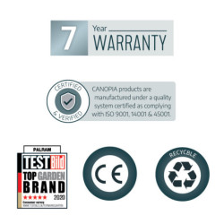 Pergola SIERRA 295x860cm en alu et polycarbonate 6mm Canopia by Palram