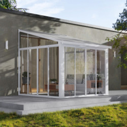 Véranda 300x305cm en aluminium blanc Sanremo Palram - Canopia