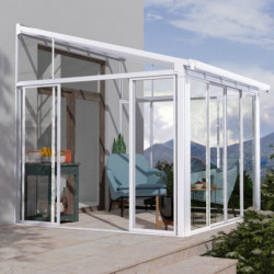 Véranda 300x305cm en aluminium blanc Sanremo Palram - Canopia