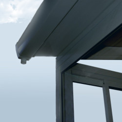 Véranda 300x305cm en aluminium gris Sanremo Palram - Canopia