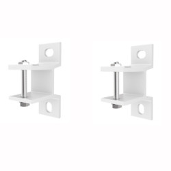 Store de terrasse retractable manuel 3x2m beige et blanc X-Metal