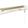 Store de terrasse retractable manuel 3x2m beige et blanc X-Metal