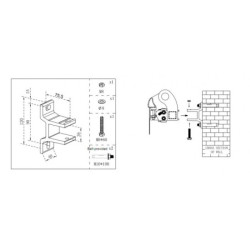 Store de terrasse retractable manuel 3x2m beige et blanc X-Metal