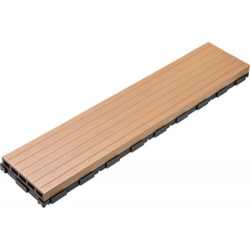 Plancher en bois composite facile à poser avec ses lames clipsables