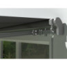 Store de terrasse retractable manuel 3x2m anthracite X-Metal