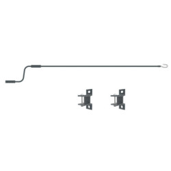 Store de terrasse retractable manuel 3x2m anthracite X-Metal