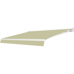 Store électrique retractable 3,5x2,5m semi-cassette beige X-Metal
