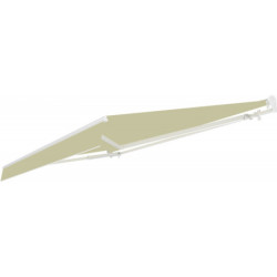 Store électrique retractable 3,5x2,5m semi-cassette beige X-Metal
