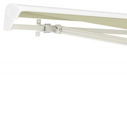 Store électrique retractable 4x3m semi-cassette beige X-Metal