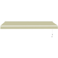 Store électrique retractable 4x3m semi-cassette beige X-Metal