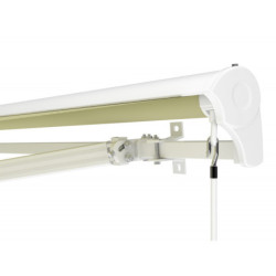 Store électrique retractable 4x3m semi-cassette beige X-Metal