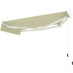 Store électrique retractable 4x3m semi-cassette beige X-Metal