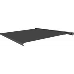 Store électrique retractable 4x3m coffre complet gris foncé X-Metal