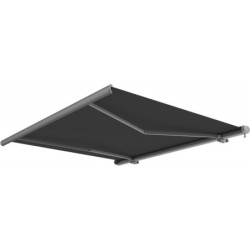 Store électrique retractable 5x3m coffre complet gris foncé X-Metal